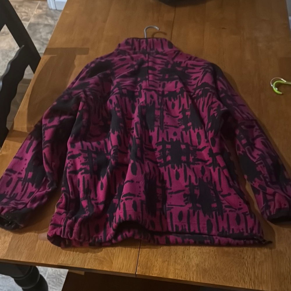 Pink And Black Patterned Pullover - image 2